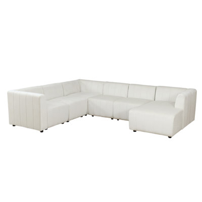 Canapé modulaire modulaire réversible 120 po en microfibre 120 pièces