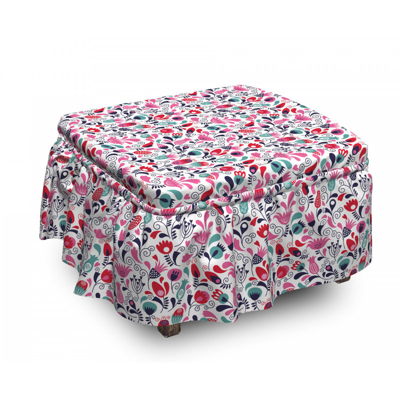 Box Cushion Ottoman Slipcover