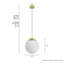 Luminaire suspendu sphère 1 lumière Hepburn-86178567-86178566