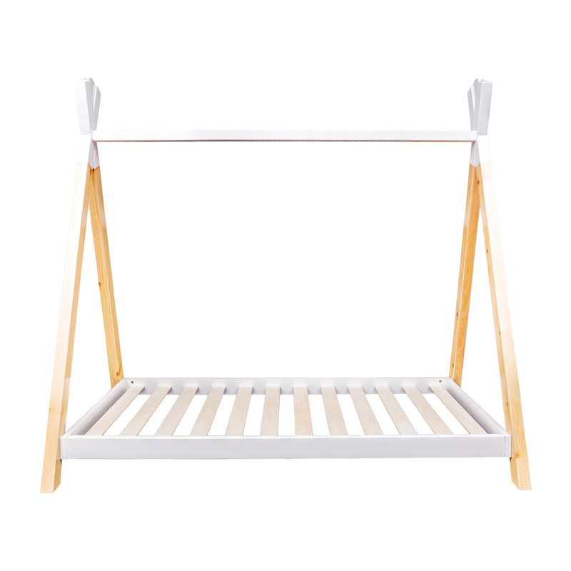 Cot Bed / Toddler (70 X 140cm) Standard House Beds, White/Natural