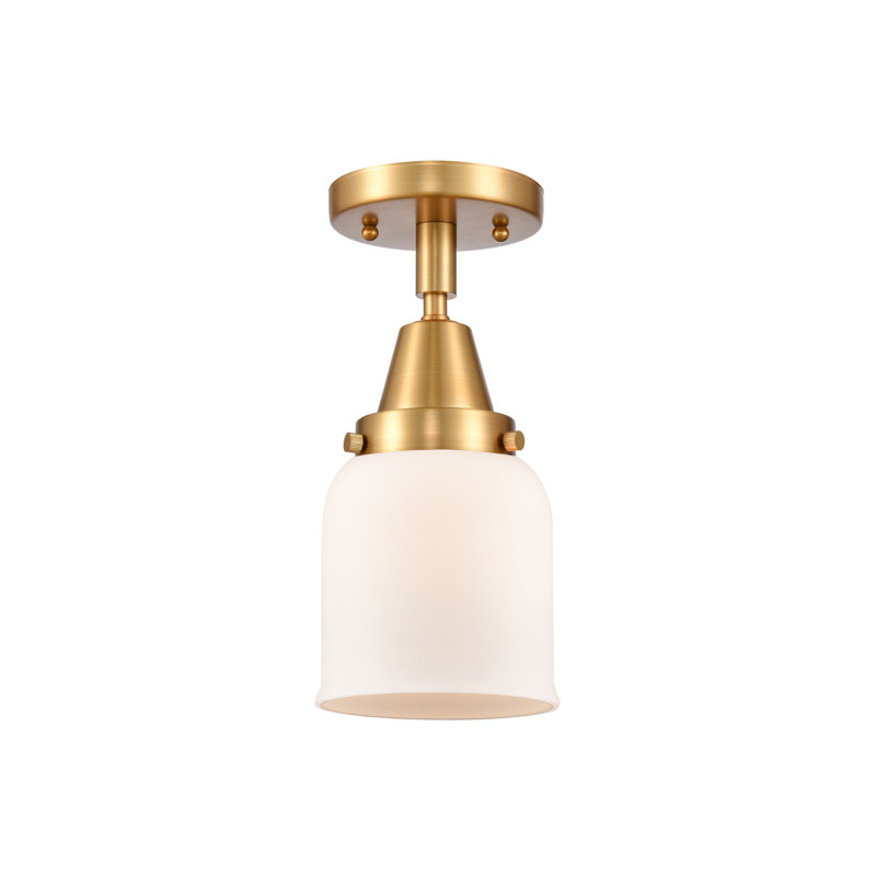 Plafonnier encastré en verre à DEL, Ampoule non incluse, Oui, Or satiné