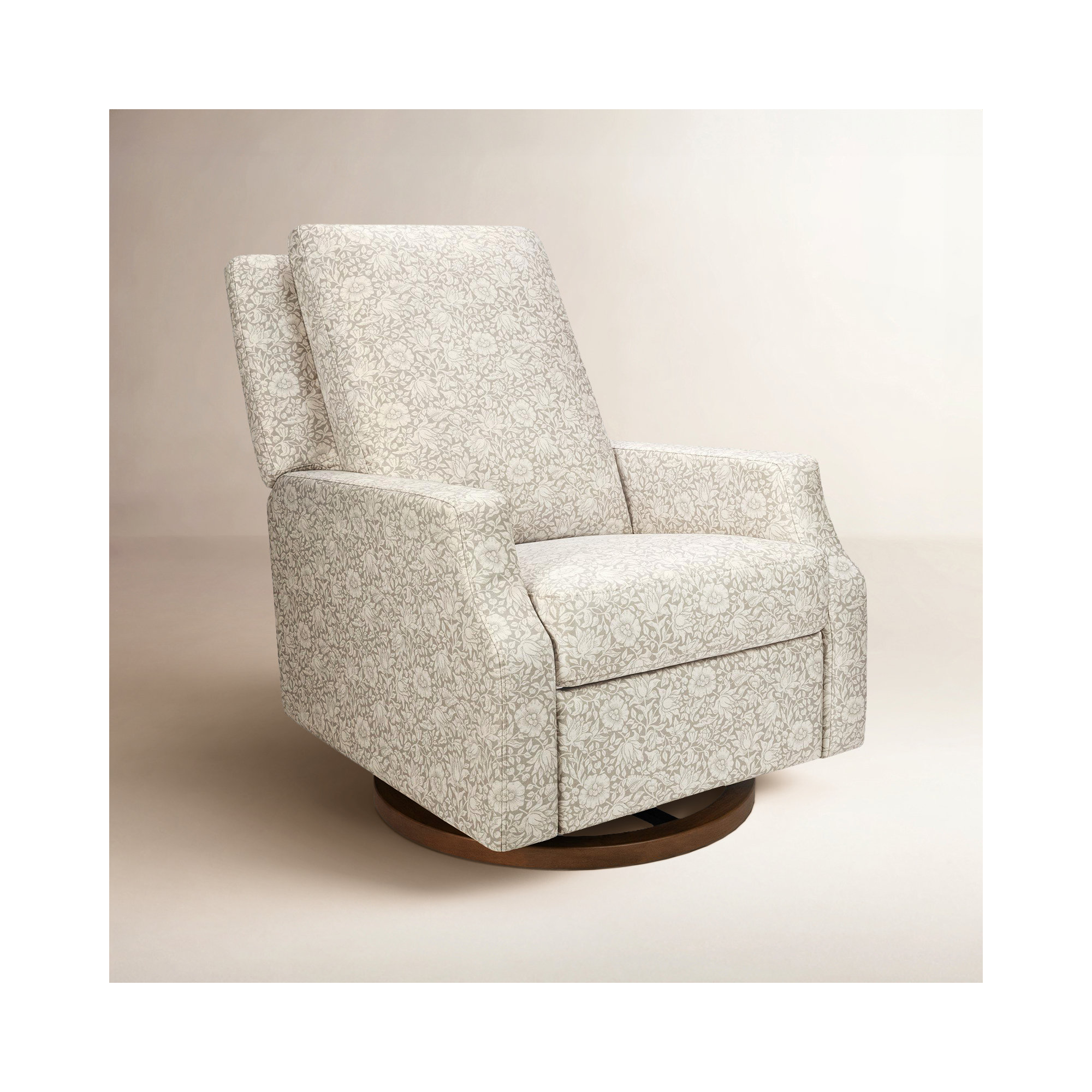 Morris & Co. x Namesake Crewe Recliner & Glider, Mallow in Ash w/Dark Wood Base