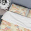 Roses brunes et crème - Ensemble de housse de couette à motif floral - Microfibre de polyester-1649420773