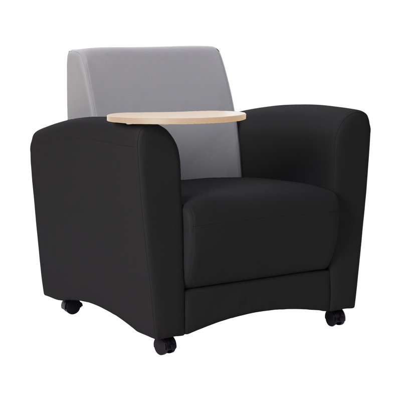 Chaise rembourrée Pro Series, Noir / gris / grain d'érable