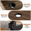 Overbed Table With Wheels, Adjustable Legs Height, Modern Style, Brown, 350lbs Weight Capacity-126409130-126409129