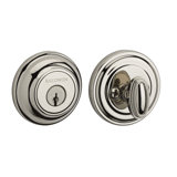 Traditional Round Single Cylinder Deadbolt