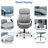 Junichiro Reclining Office Chair with Massage, Ergonomic Office Chair with Foot Rest-1052788173