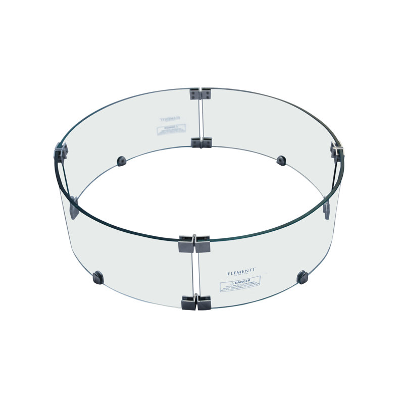 Pare-étincelles rond pour table de foyer Lunar Bowl