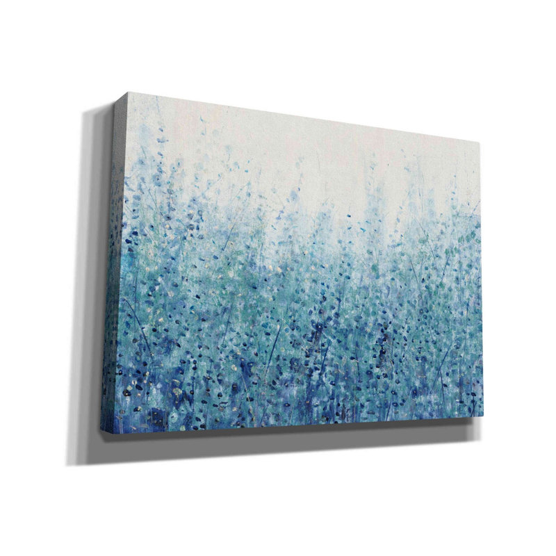 «Misty Blues I» par Tim O'toole, art mural sur toile, H 40 po x l 54 po x P 1,5 po