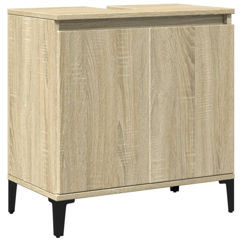 Rufaidah 58cm Single Bathroom Vanity Base Only, Sonoma Oak