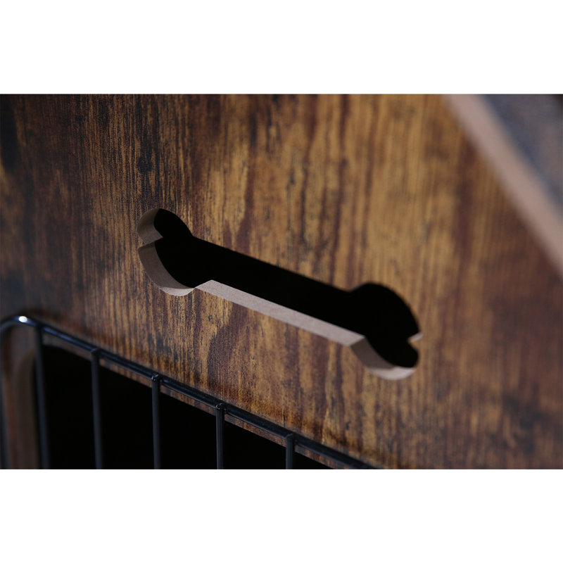 Niche pour chien en bois, Tanné