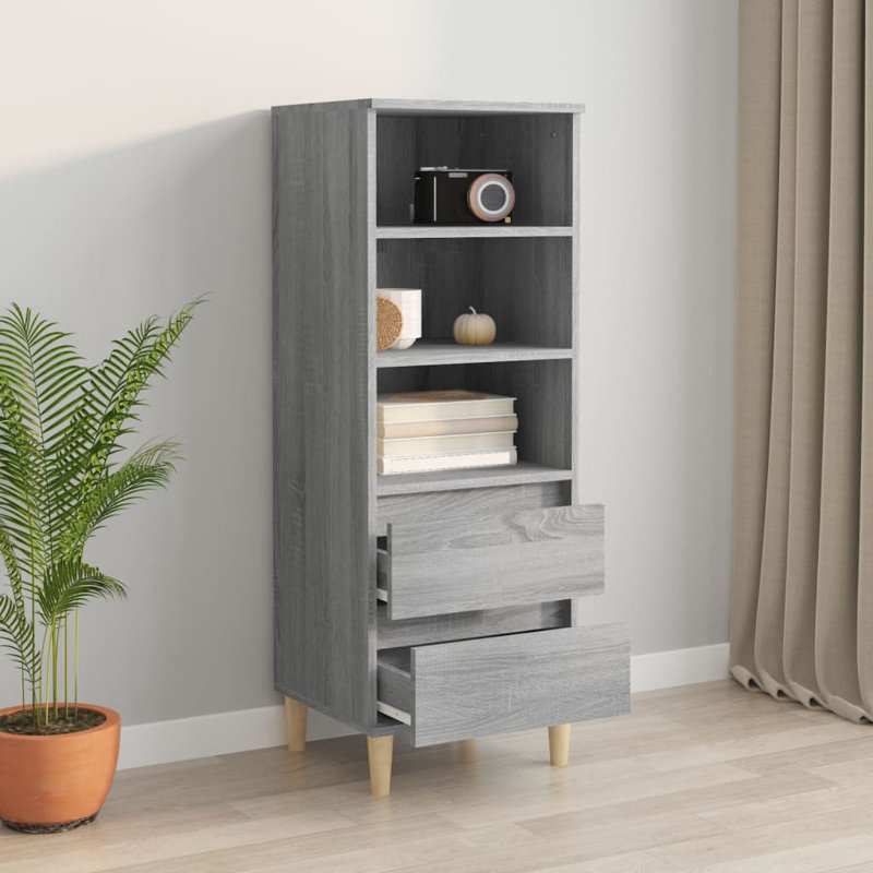Kihana 40cm Sideboard, Grey/Oak
