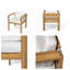 Ensemble de table de patio 7 pièces avec coussins amovibles (coussins moka et beige)-1507773025
