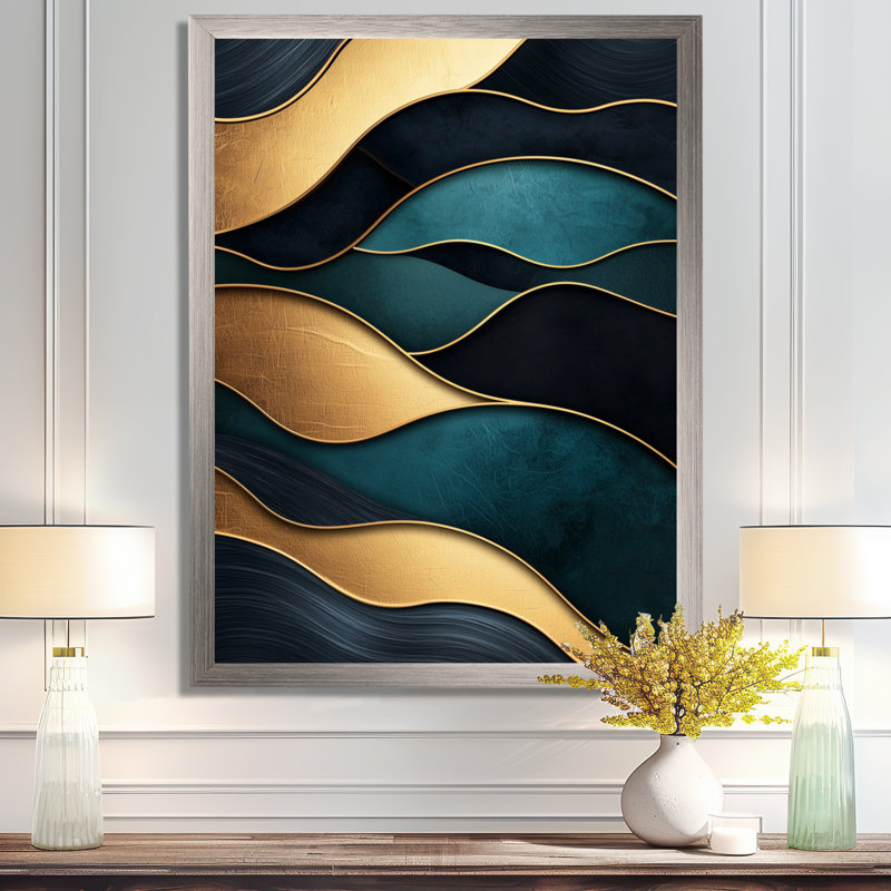 Ramsel - Abstract Canvas Prints, Argent argent, H 20 po x l 12 po, Reproduction encadrée d'une seule photo