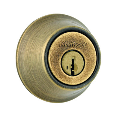 Kwikset Venetian Bronze Metal Deadbolt