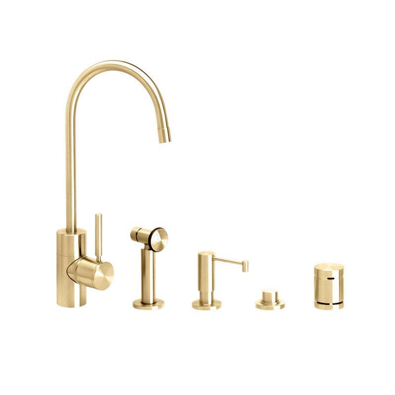 Parche Prep Faucet, Polished Brass