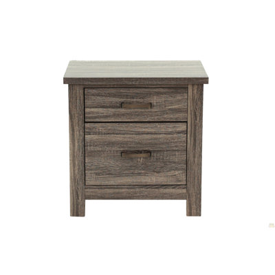 Wooden Nightstand Bedside Table 2X Drawers Storage
