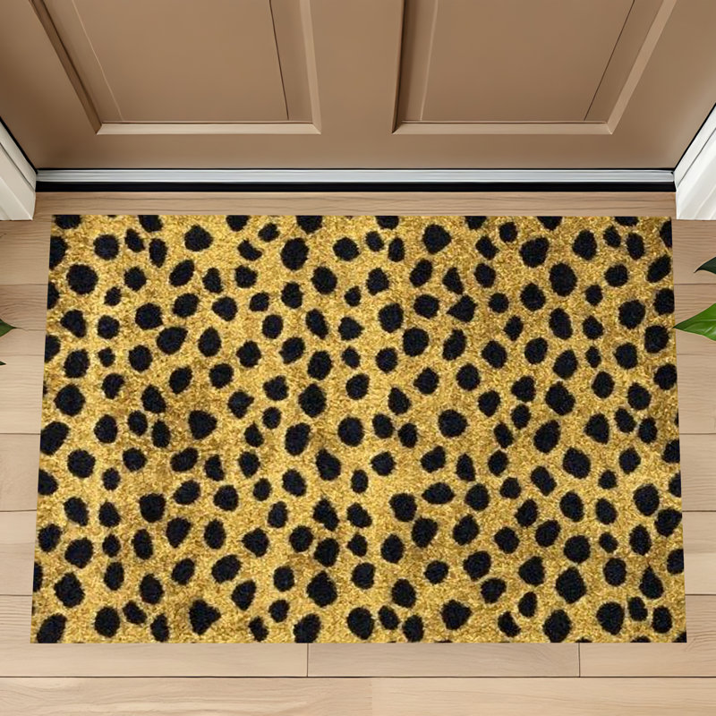 Tapis d'entrée antidérapant Imasdun Leopard, l 20 po x L 28 po