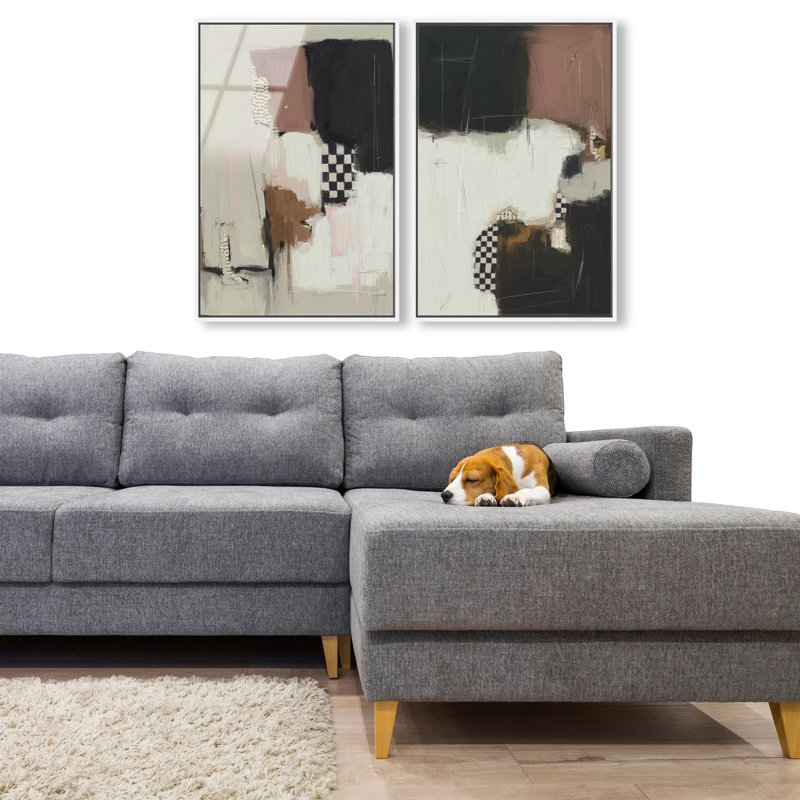 Longing Set Set by Oliver Gal, 17"H x 25"W, White Floater Frame