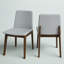 Chaise d'appoint en tissu gris Dever