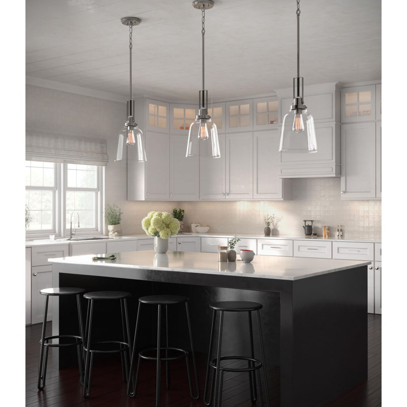 Daimar 1 - Light Single Pendant, Brushed Nickel