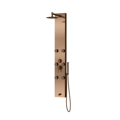 Monterey 8-in Rain Showerhead ShowerSpa with 6-Body Jets Handshower and Tub Spout 1.8 GPM