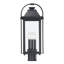 Tête de lanterne d'extérieur 3 lumières noire à fixation sur pilier-123822025
