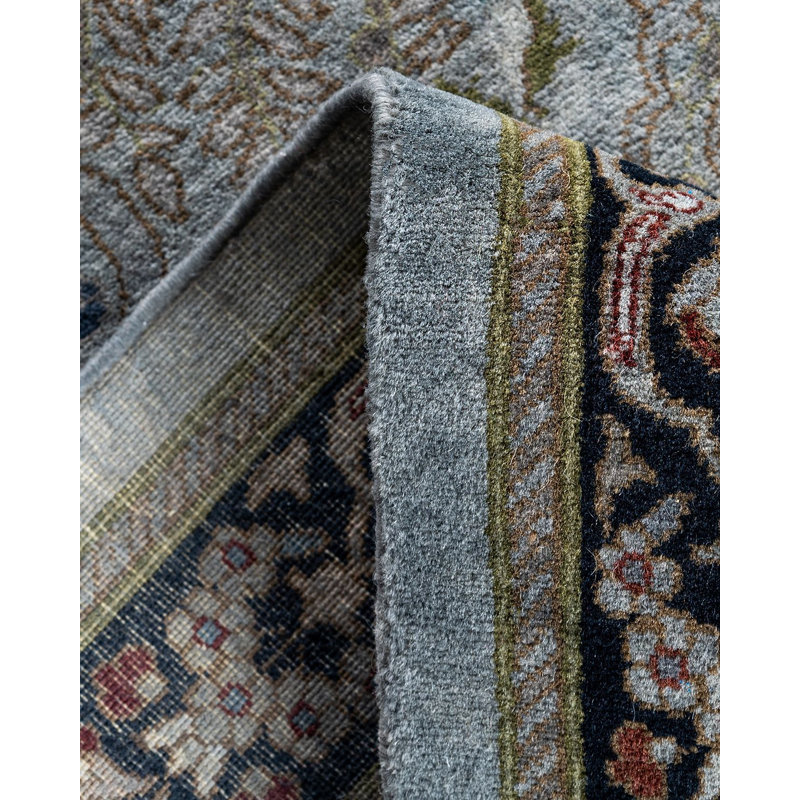 Tapis de couloir gris et noir Newy Overyed One-of-a-Kind Runner 2 pi 7 po x 7 pi 8 po