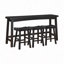 Ensemble de 4 tabourets à hauteur de comptoir, table et tabourets à hauteur de comptoir