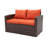 Arlington Wicker 5 - Person Seating Group with Cushions-814772317