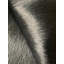 Tapis uni en cuir de vache noir