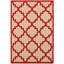 Tapis intérieur / extérieur sable / cerise tissé à la machine Laub-365851744