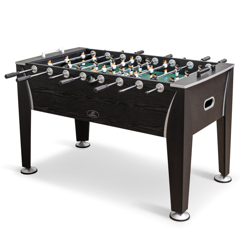 54" Black Alloy Steel Official Size Foosball Table