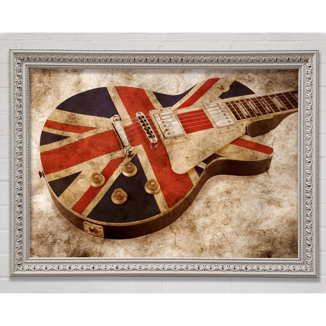 Britische Retro-Gitarre 2 - Druck