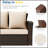 67.7-Inch All-Weather Wicker 3-Seat Patio Sofa, Durable And Comfortable For Outdoor Relaxation-228680676-228680679