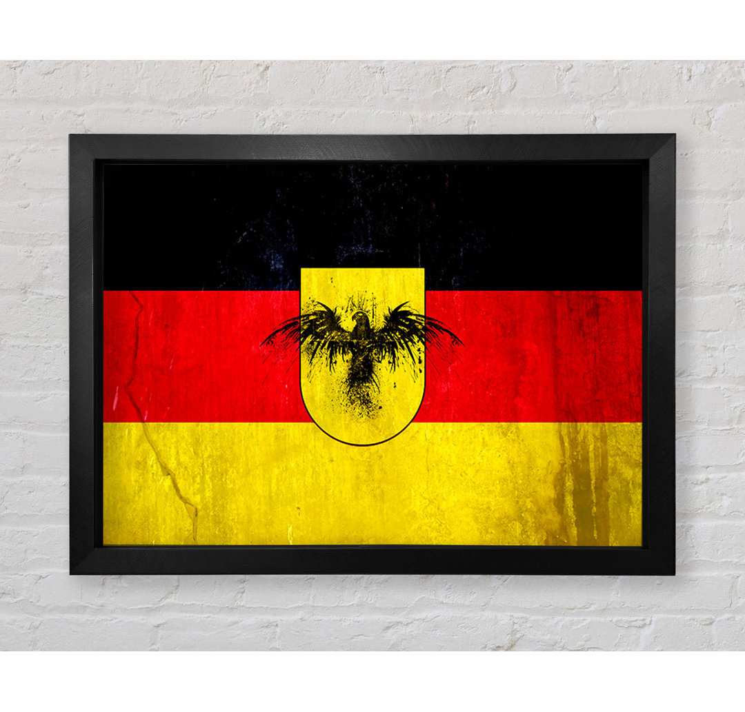 Deutsche Flagge Adler - Einzelner Bilderrahmen Kunstdrucke