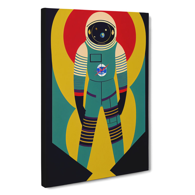 Astronaut Pop Art No.2 - Wrapped Canvas, 50cm H x 35cm W x 3cm D