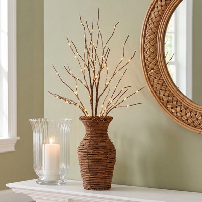 34" Birch Lighted Branches