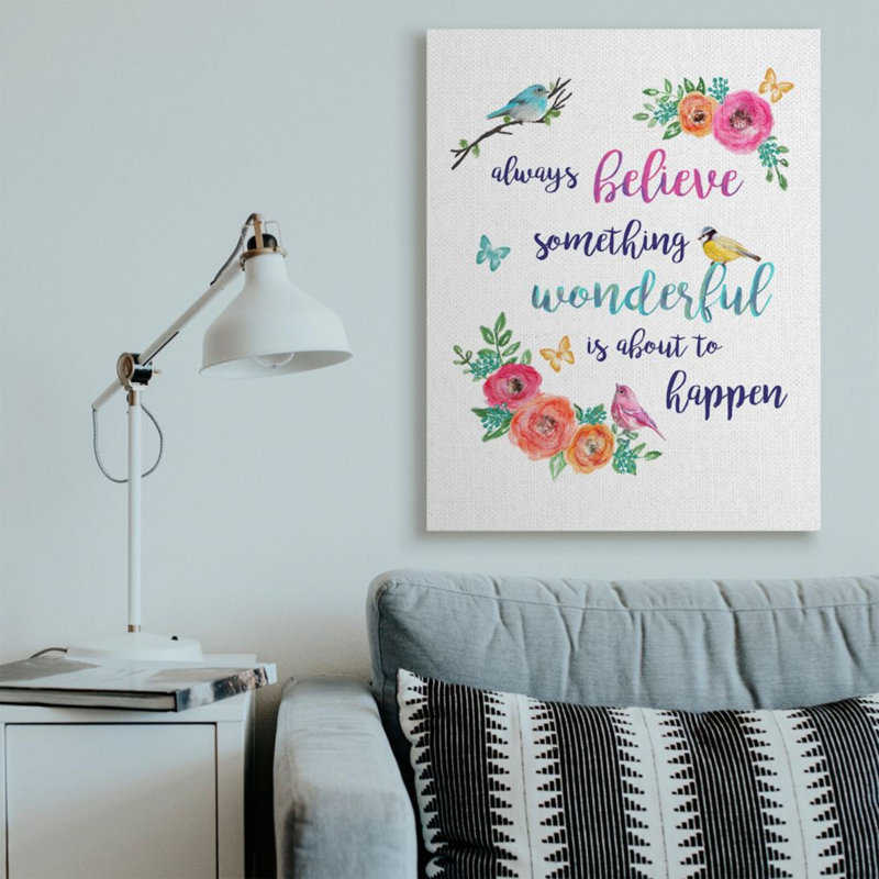 Reproduction d’art graphique « something wonderful to arrive » par Lisa Lane, H 48 po x l 36 po x 1,5 po, Toile tendue