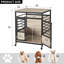 Table de bout en chenil pour animaux avec roulettes Accomac Dog Crate Furniture-1290001860-1332737860