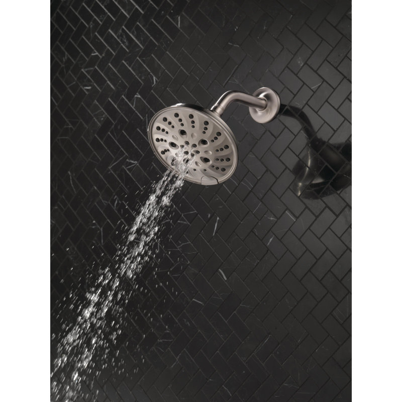Rain Dual Shower Head with H2Okinetic Technology, Stainless