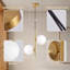 1‑Light G9 Gold Magic Bean Straight Rod Glass Pendant-117799429-117799433