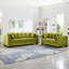 Velours + avec style moderne, 5 sièges, accoudoirs carrés, coussins à ressorts, housses amovibles et coussins décoratifs, accoudoirs rembourrés, décoration clous argentés, ressorts ensachés, rangement sous le siège-945466161