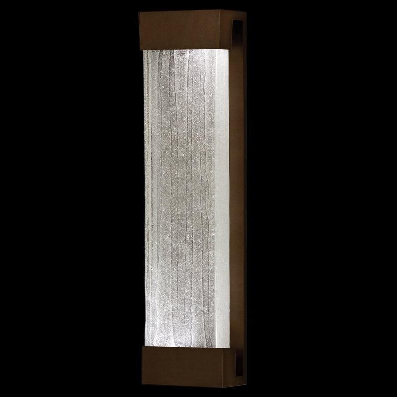 Crystal Bakehouse Wall Light, Silver, Clear, 30" H x 7" W