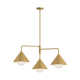 Ireland 3 Light Metal Geometric Chandelier