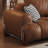 Brown Genuine Leather Modular Sofa