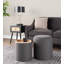 Repose-pieds rond avec rangement 15,5 po Alvena-764123559