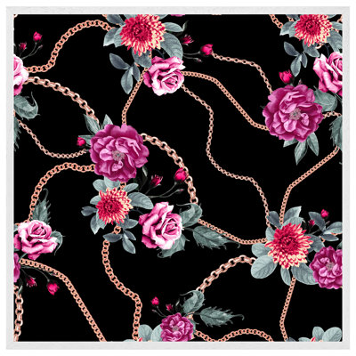 Sveinn Chain And Flowers - Single Picture Frame Print