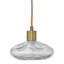 Luminaire suspendu en verre soufflé à 1 lumière Reservoir