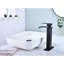 Robinet de salle de bain à cascade avec bonde escamotable en acier inoxydable noir mat pour un drain de remodelage, finition gracieuse-125364222